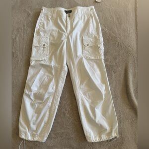 NWT Ralph Lauren Active Women’s White  Cargo Pants Size 10